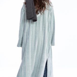 Mint fluffy knit cardigan