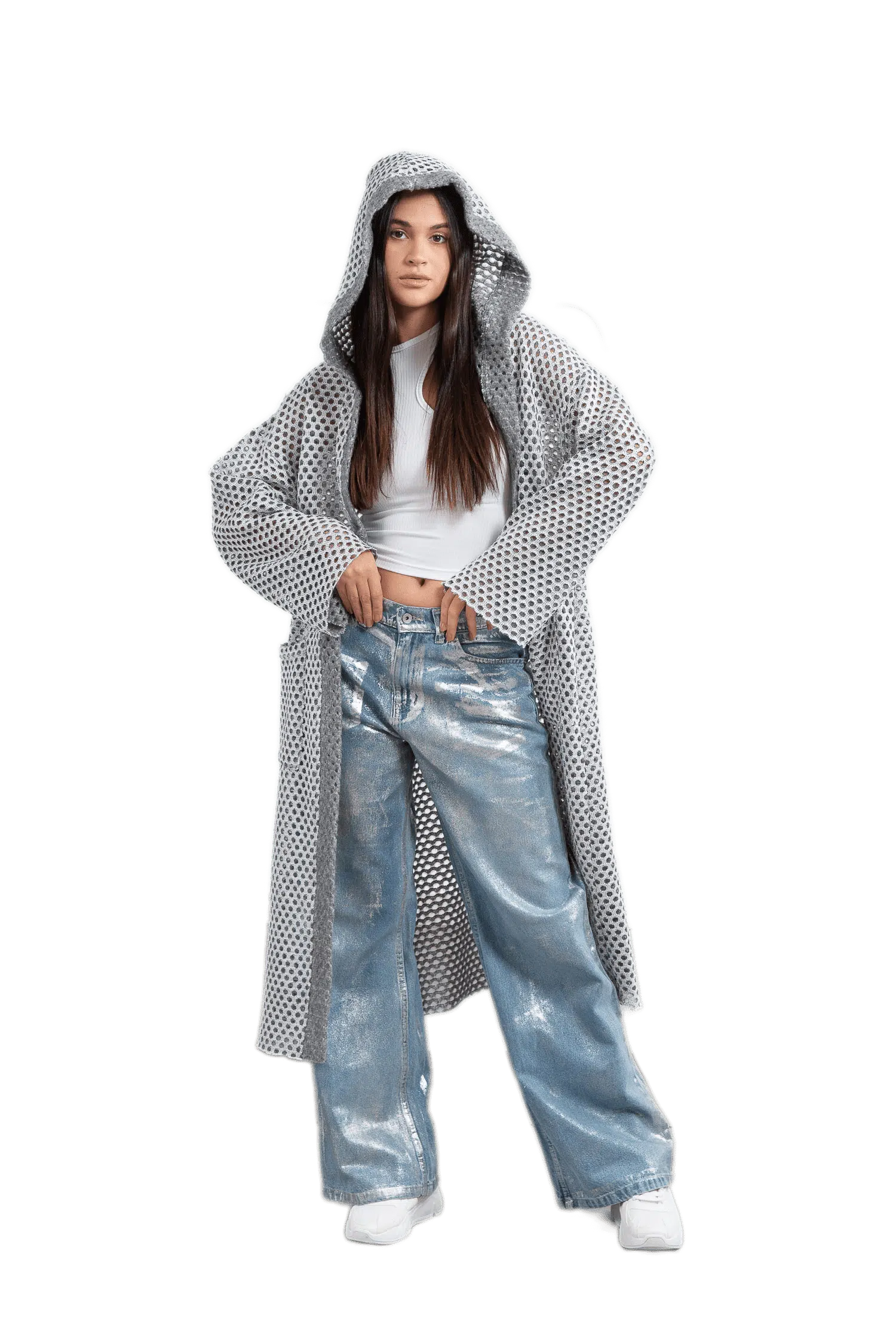 Wool/net coat 1 Wool/net coat