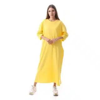 Sunshine yellow Shirt dress Long sleeves