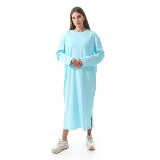 Baby Blue Shirt dress Long sleeves
