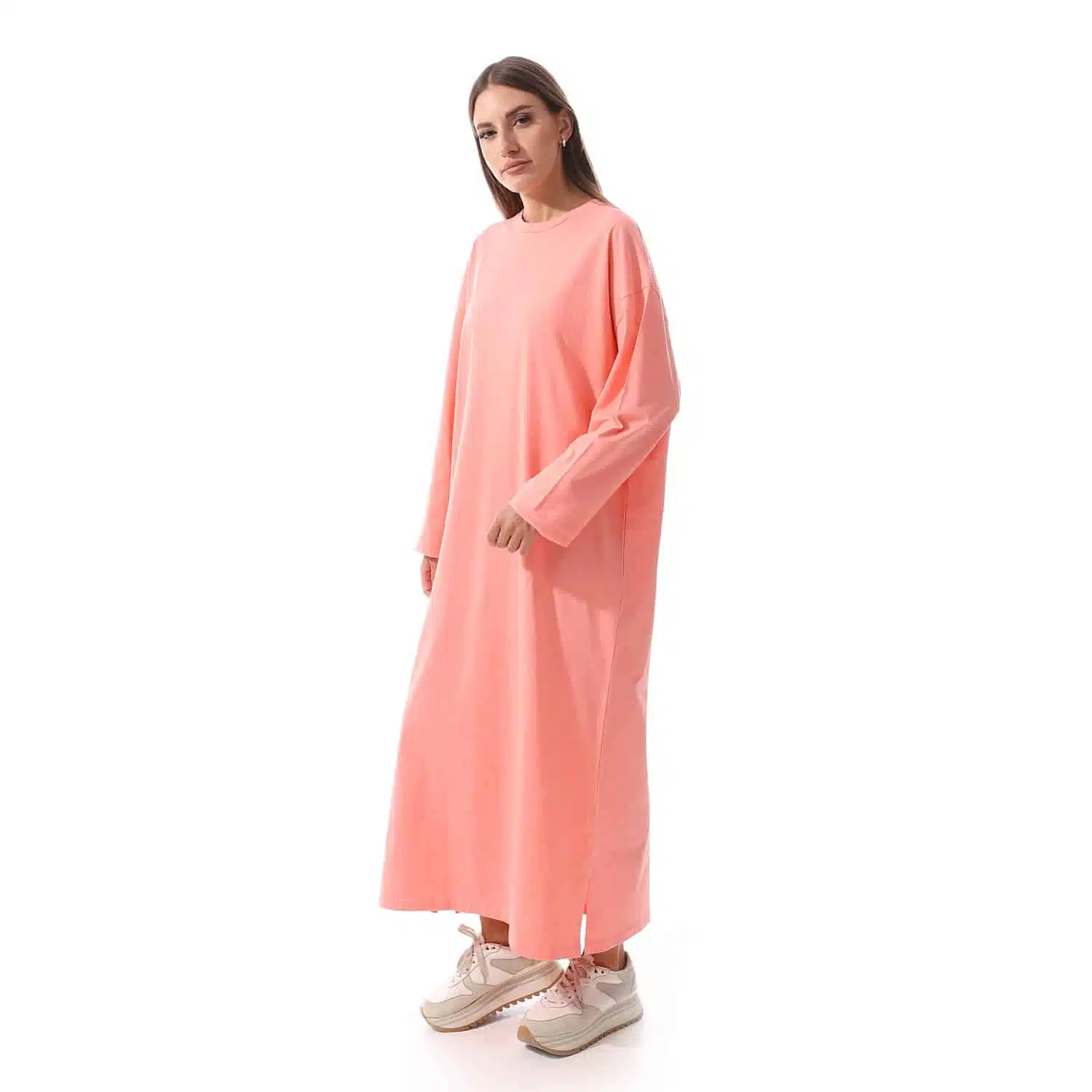 Peach Shirt dress Long sleeves 2 AZ 12 5 W 9 2