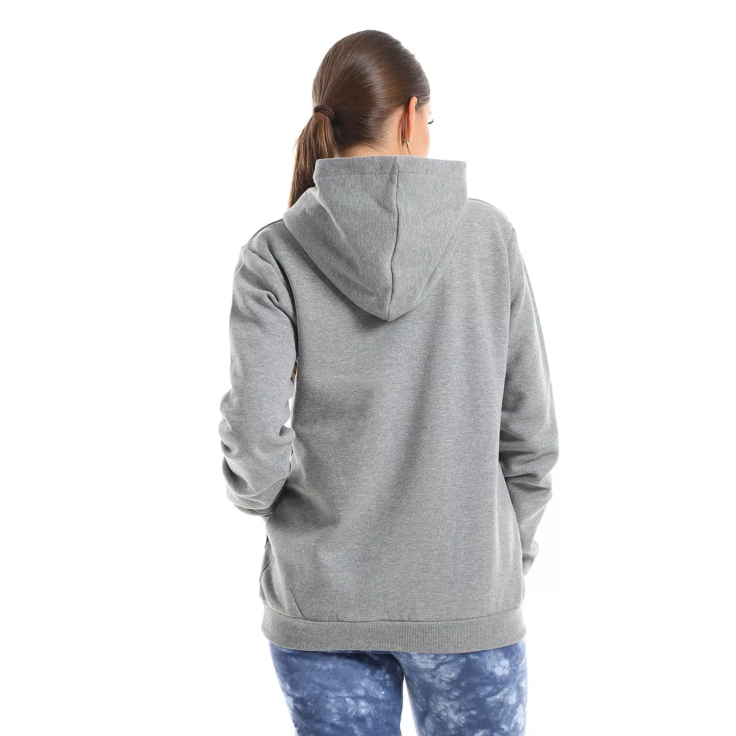 Grey Melange hoodie sweatshirt 3 AZ 14 3