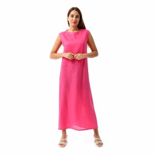 Hot Pink Linen dress