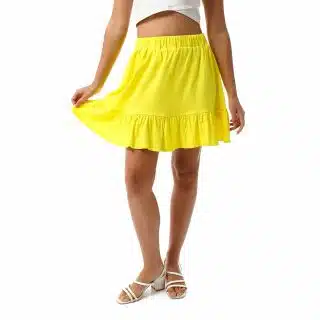 yellow Mini skirt