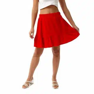 Red Mini skirt