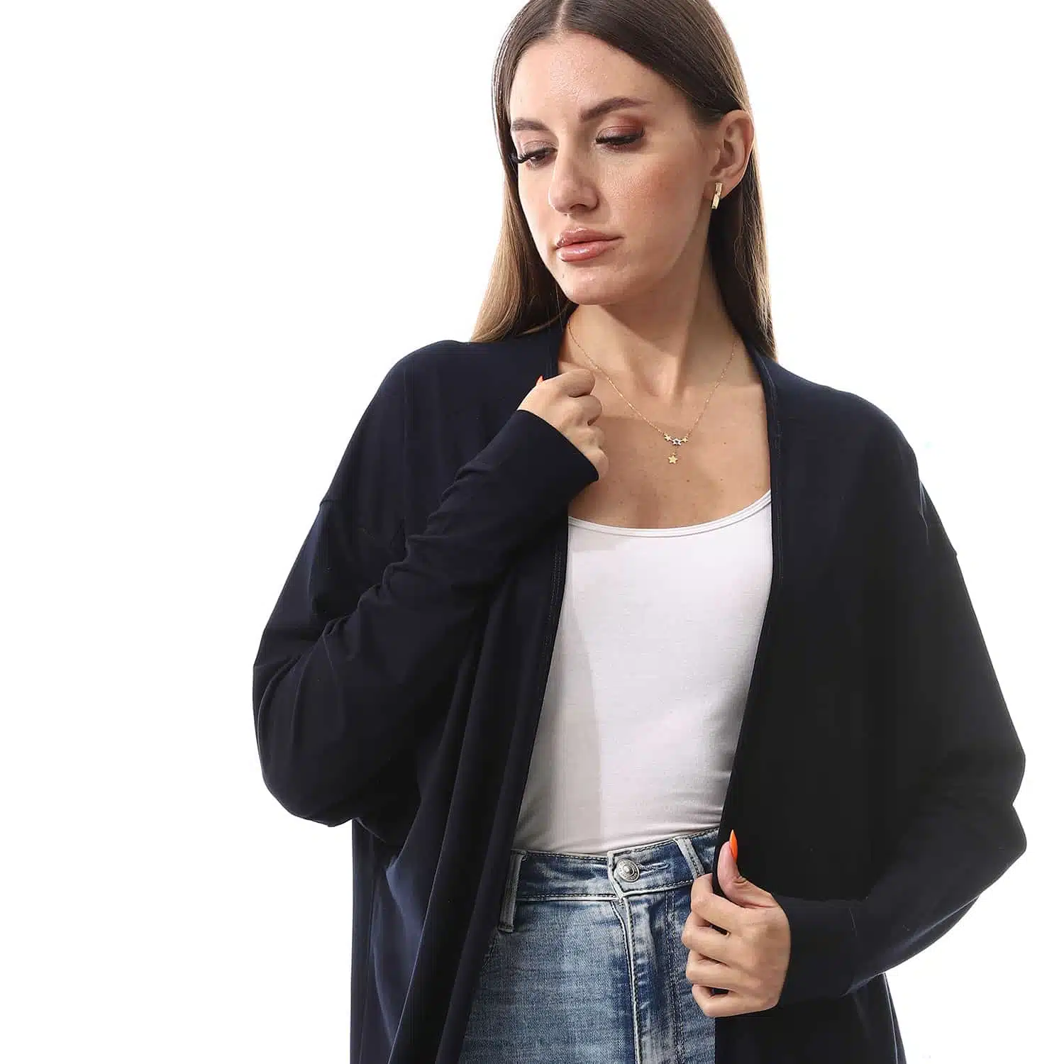 Black Long Comfy Cardigan 4 AZ 28 5 W 1 4