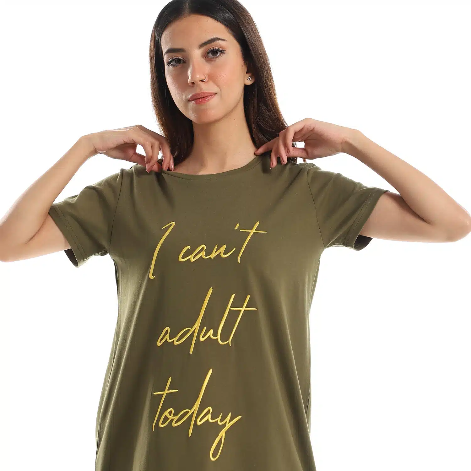 Khaki Long Shirt 2 AZ 7 4 1 1