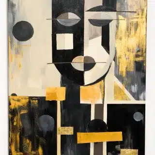 Abstract acrylic painting