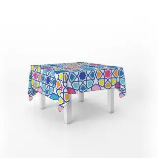 Colorful Arabseque Table cloth 140x140