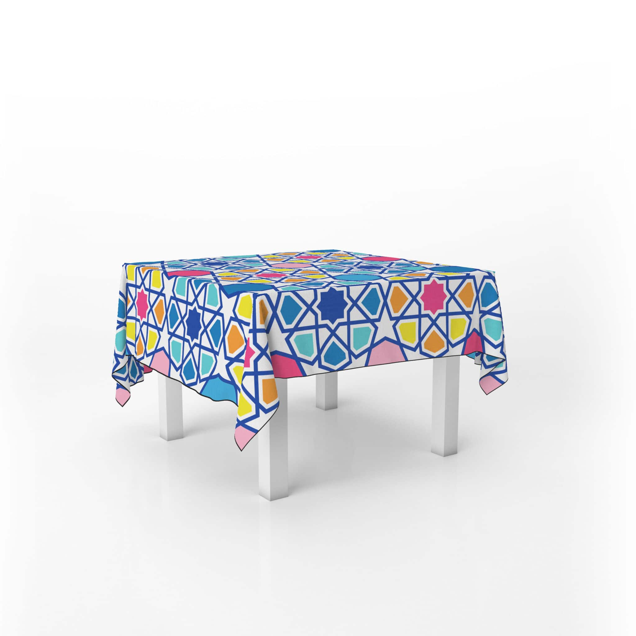 Colorful Arabseque Table cloth 140x140 1 Colorful Arabseque Table cloth 140x140