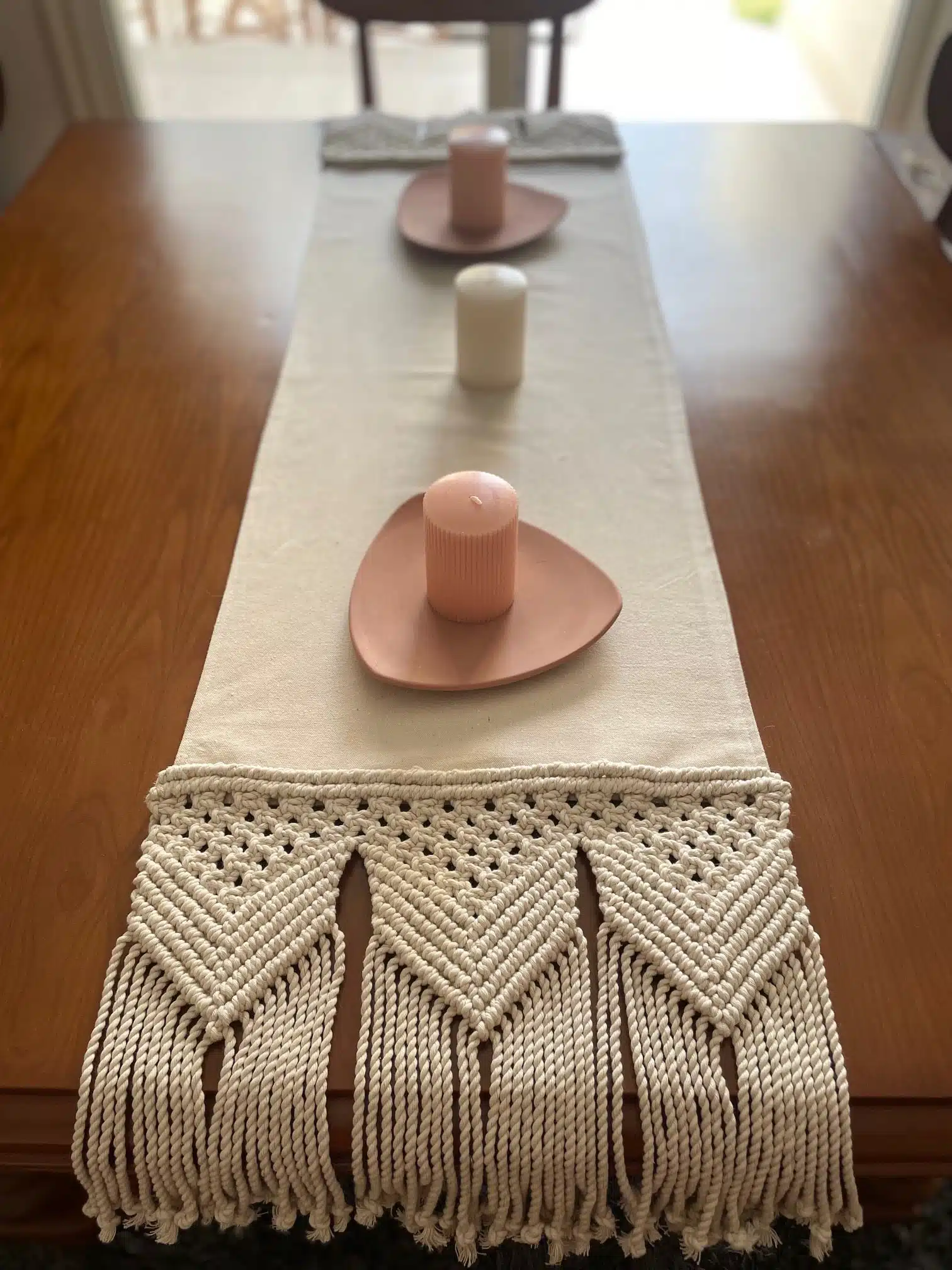Arrows Runner 1 Macrame Table Runner