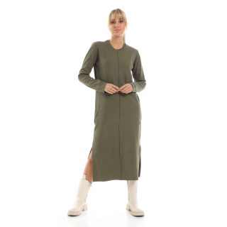 Khaki Rib dress