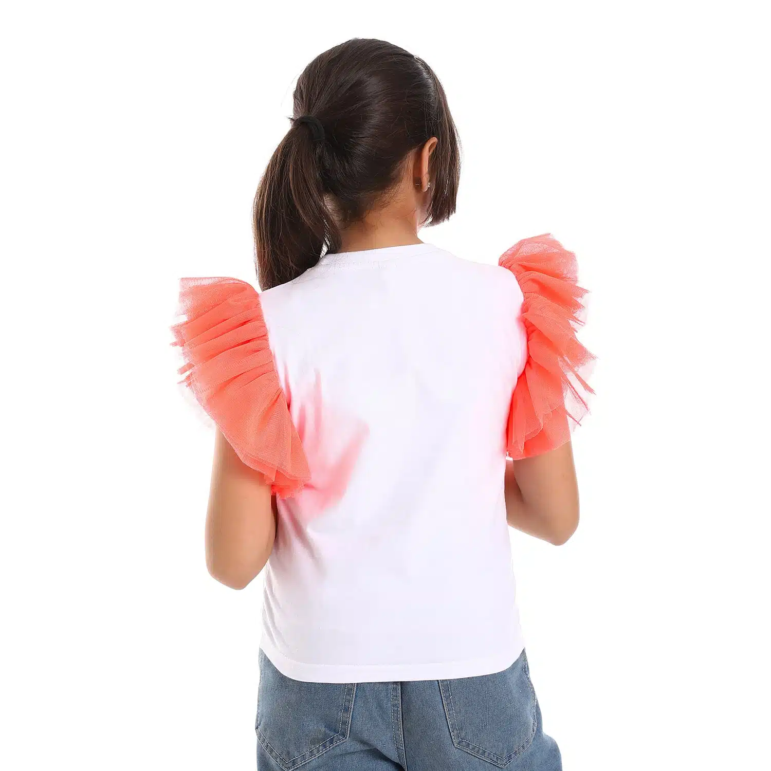 Orange Coucou sleeve kids shirt 2 Az 4 3 3