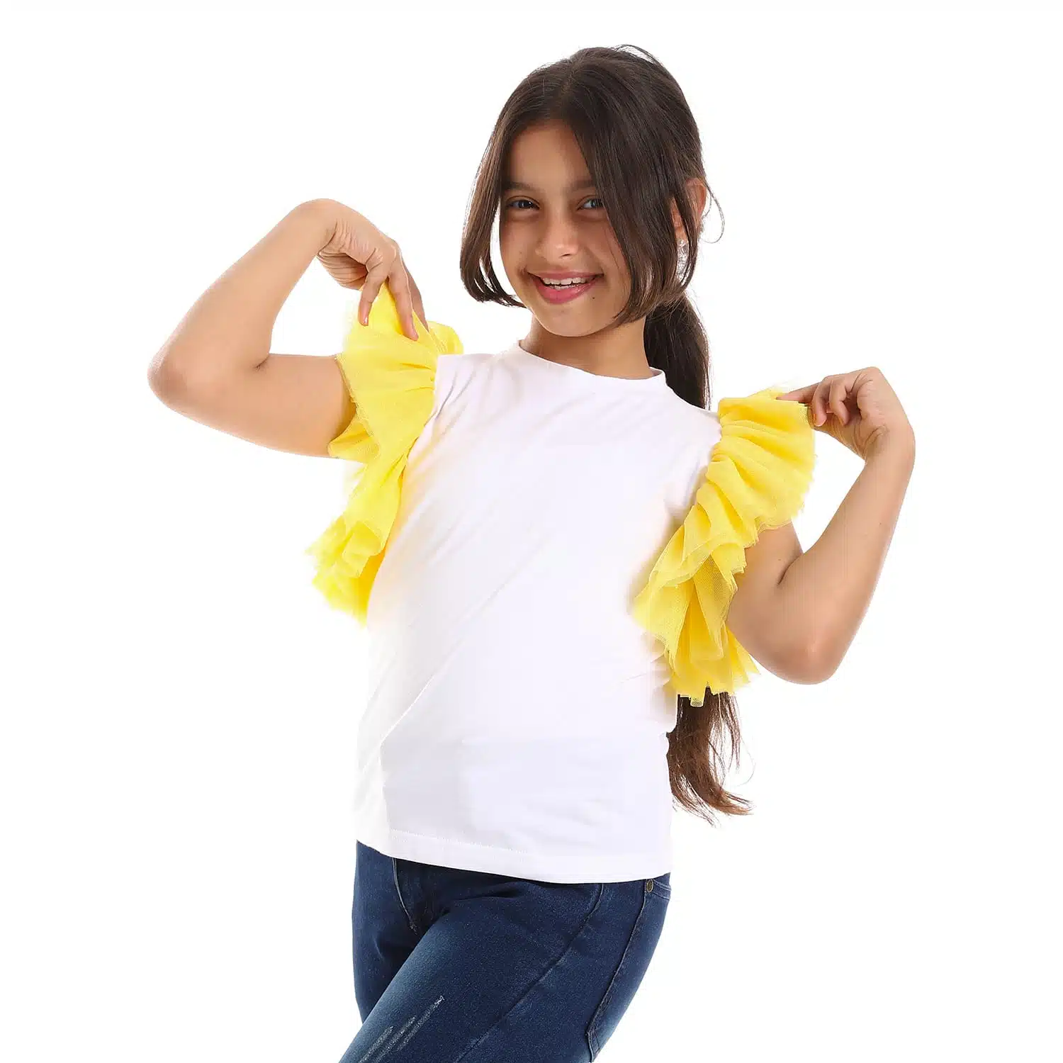 Yellow Coucou sleeve kids shirt 4 Az 6 4 3