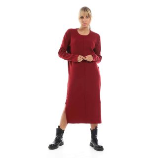 Burgandy Rib dress