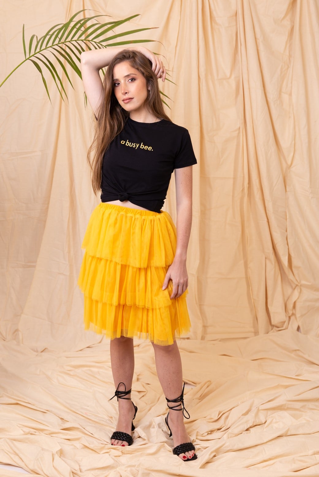 Mango Yellow Ruffled tutu 1 Mango Yellow Ruffled tutu