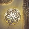 Round Macrame wall light