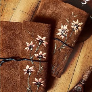 Leather Sunflower notebook