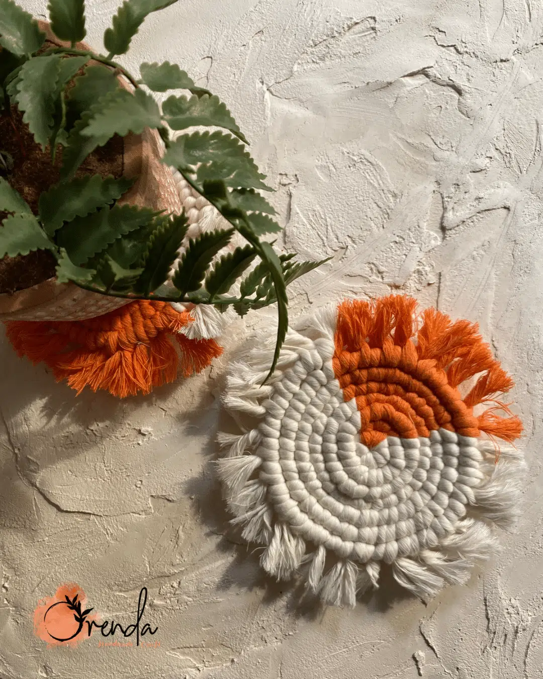 Macrame two tone coaster 3 B826FF47 7A15 4089 B9A6 304540B69ECF