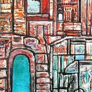 Old cairo- 60/80cm- oil on board framed