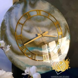 Sky rim resin wall clock