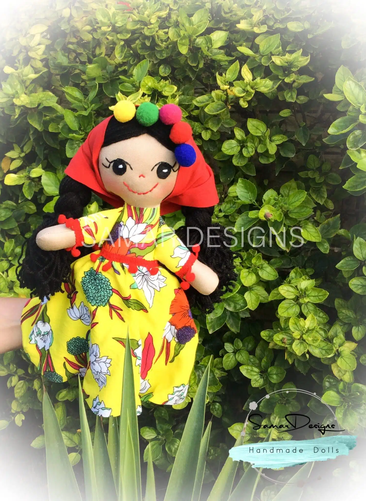 Egyptian folkloric handmade soft doll “ Warda” 1 Egyptian folkloric handmade soft doll “ Warda”
