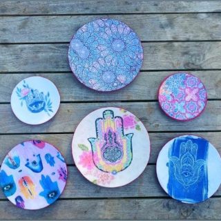 Colorful Kaf Fatima Wall Decor