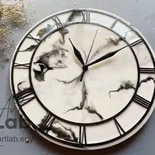 Marble wall clock