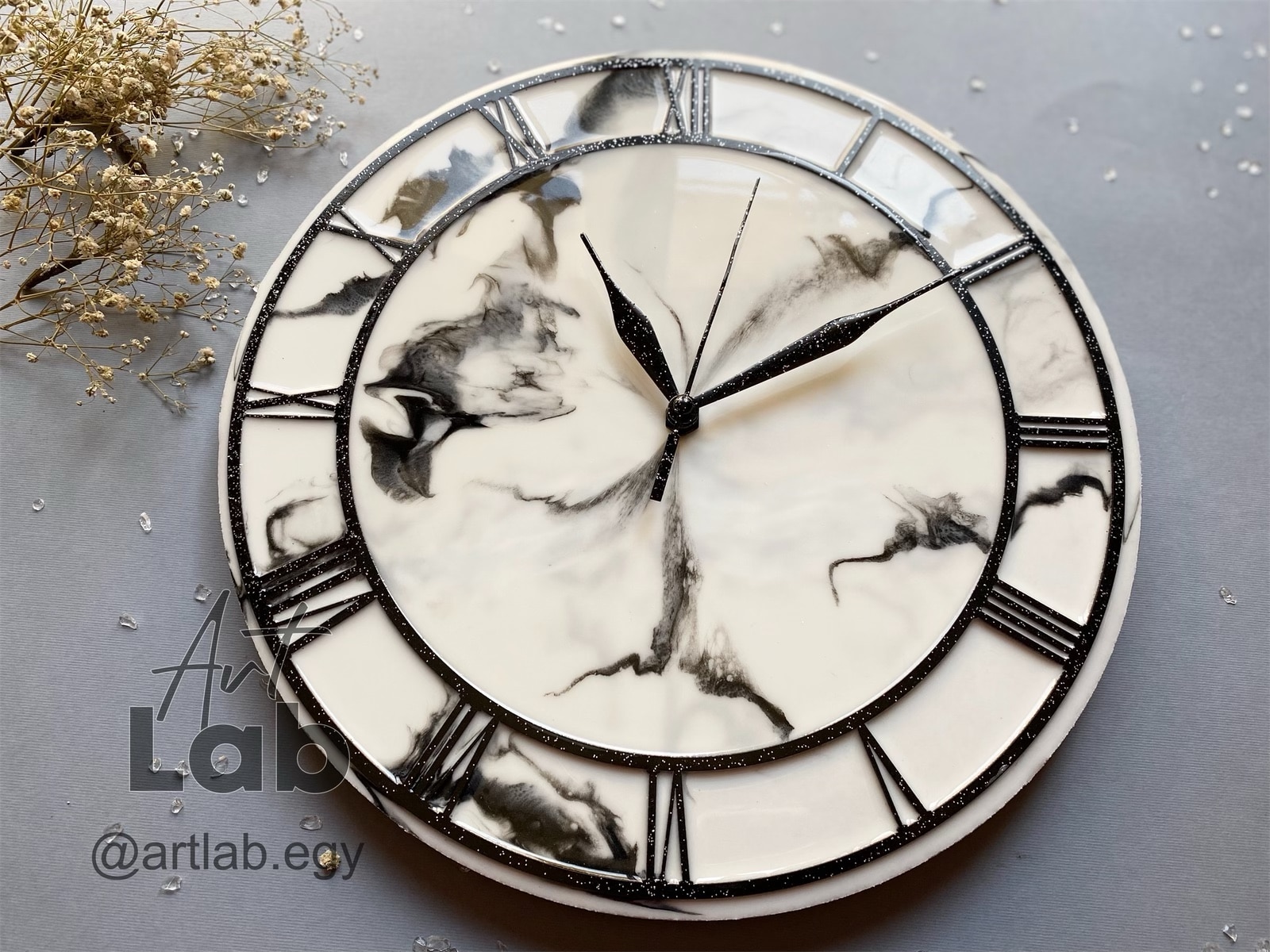 Marble wall clock 1 Marble wall clock