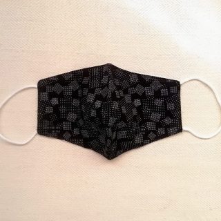 Pino Fabric Mask for Women - Black White Stripes