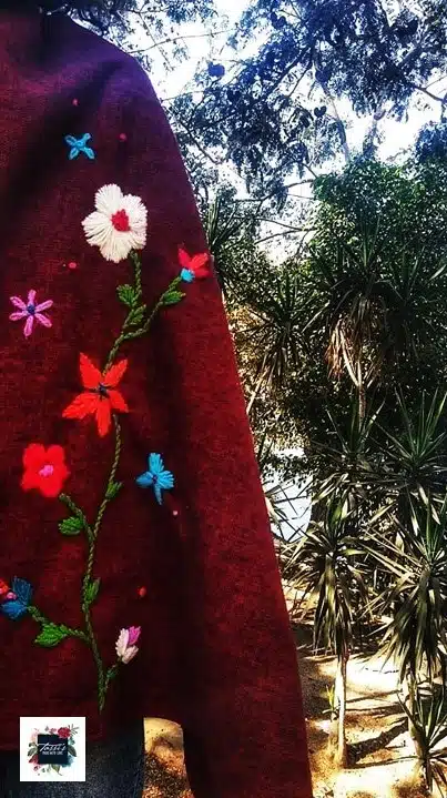 Red Bohemian Shawl 3 Burg2