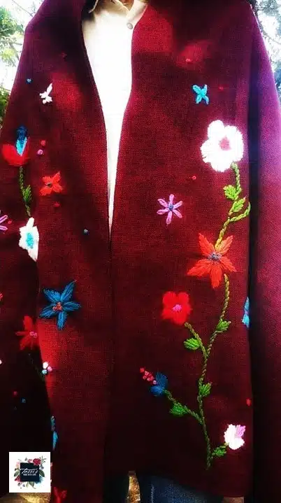 Red Bohemian Shawl 1 Red Bohemian Shawl