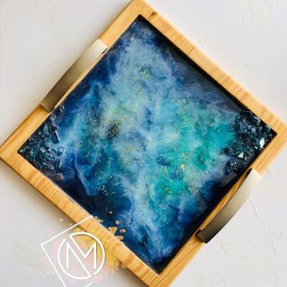 Galaxy resin tray