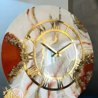 Earth tones wall clock