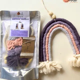 Diy macrame rainbow kit