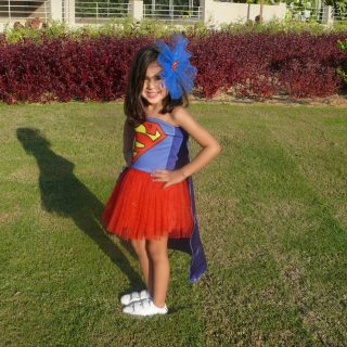 Super girl cape with printed logo