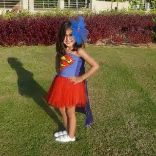 Super girl cape with printed logo