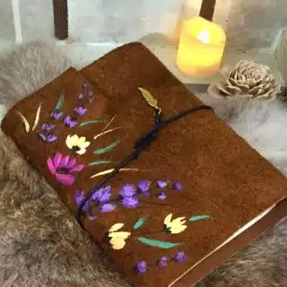 The purple flower notebook
