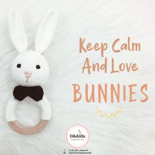 Bunny rattle and teether