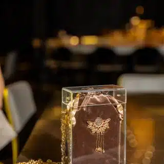 The Oxide Crystal Plexi Box with Gold-Plated Piece