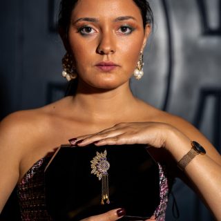 The Black Plexi Box (with Gold Plated Piece)