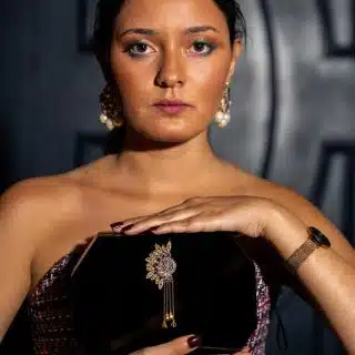 The Black Plexi Box (with Gold Plated Piece)