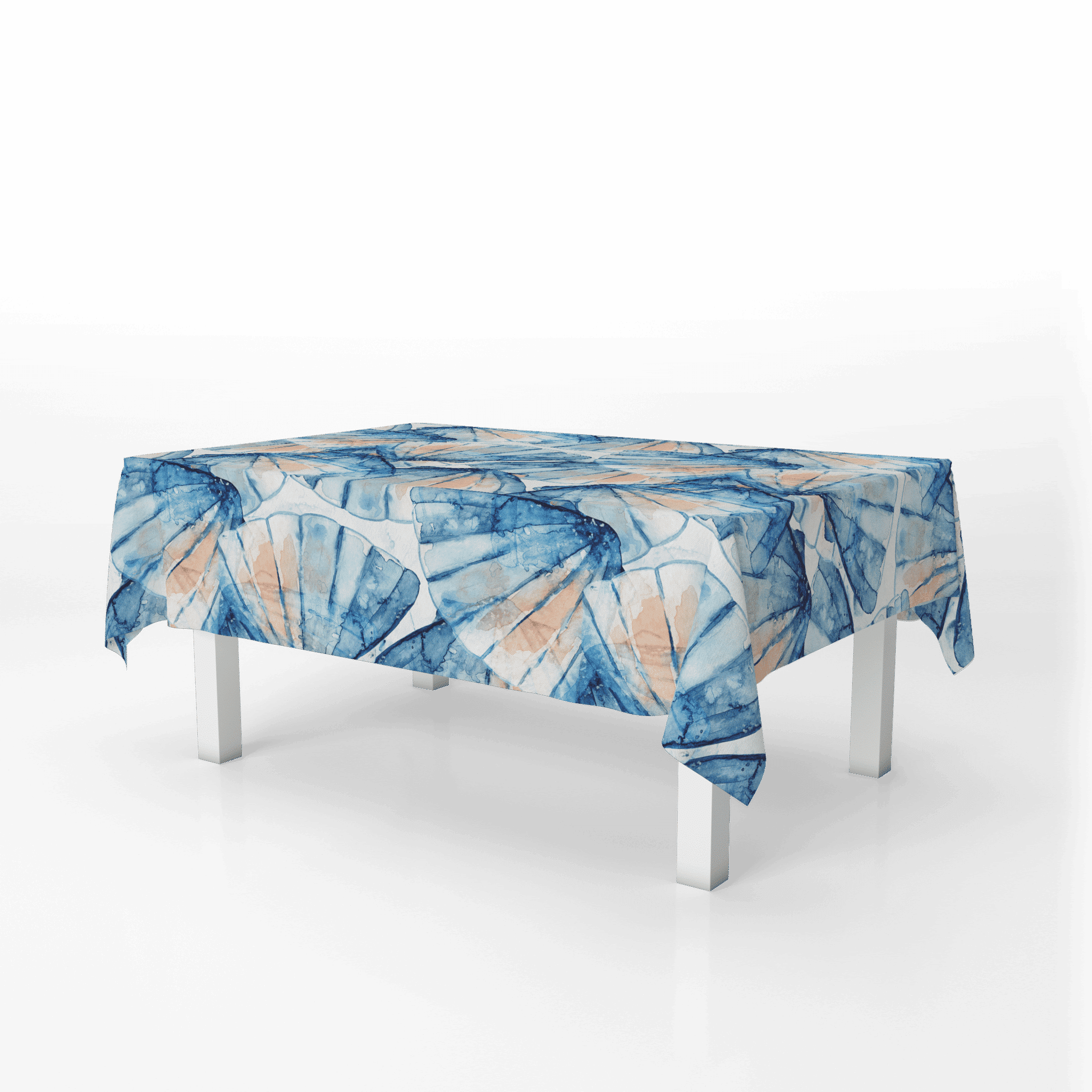 The Blue Sea Shells Tablecover 140x280 1 The Blue Sea Shells Tablecover 140x280