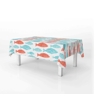 The Fish Plate Table Cover `140x280