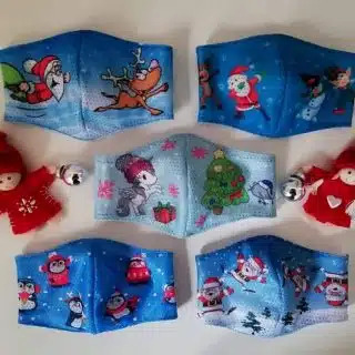 Pino Christmas Fabric Masks for Adults & Kids - Pick your Set of 4 MASKS for a DISCOUNT!