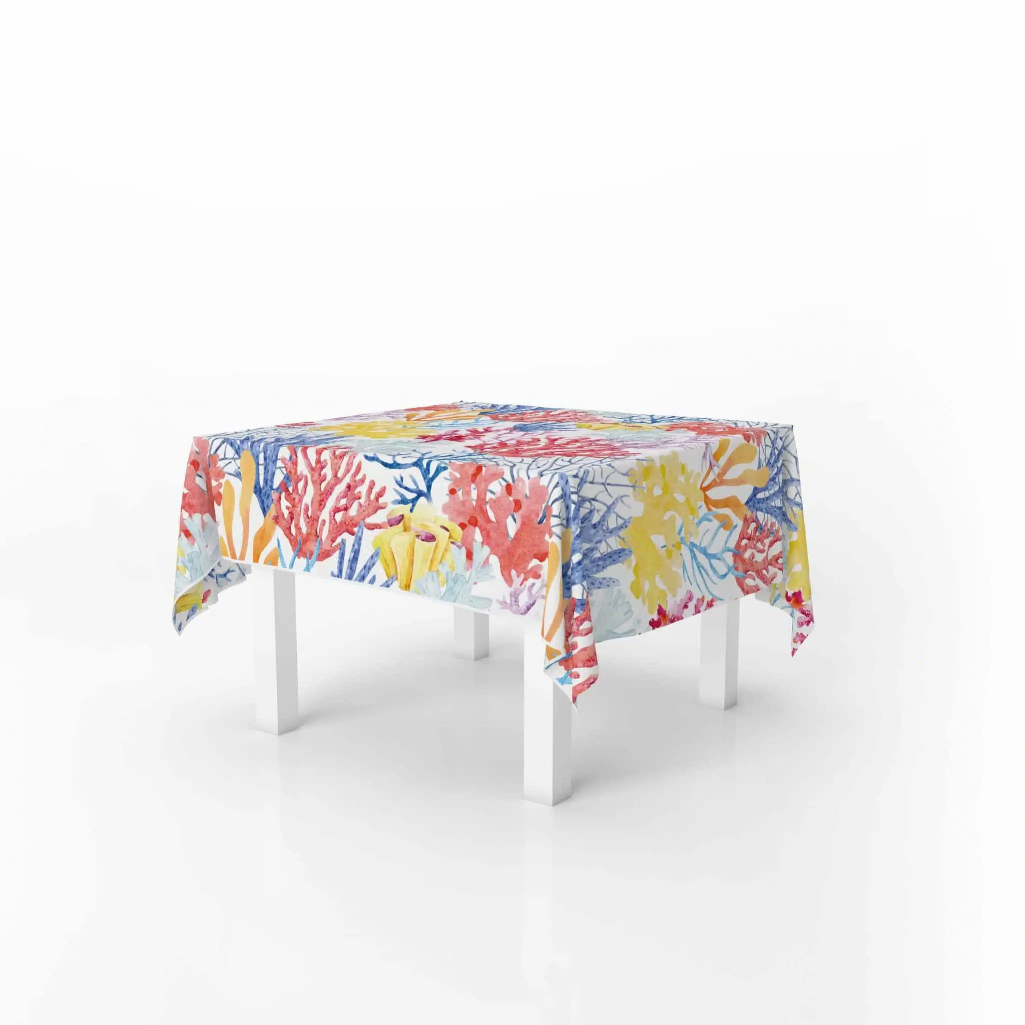 The Colorful Corals Table Cover 140x140 1 The Colorful Corals Table Cover 140x140