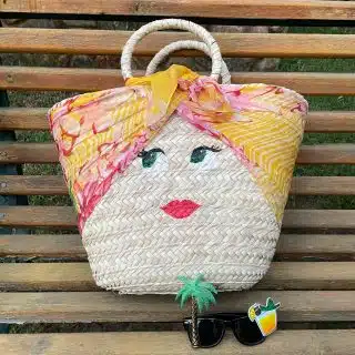 LOLA Yellow Straw Bag