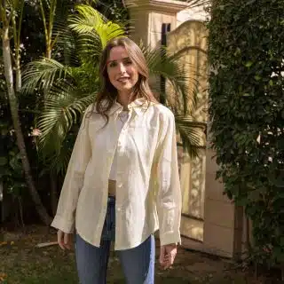 Light Lemon Linen Shirt