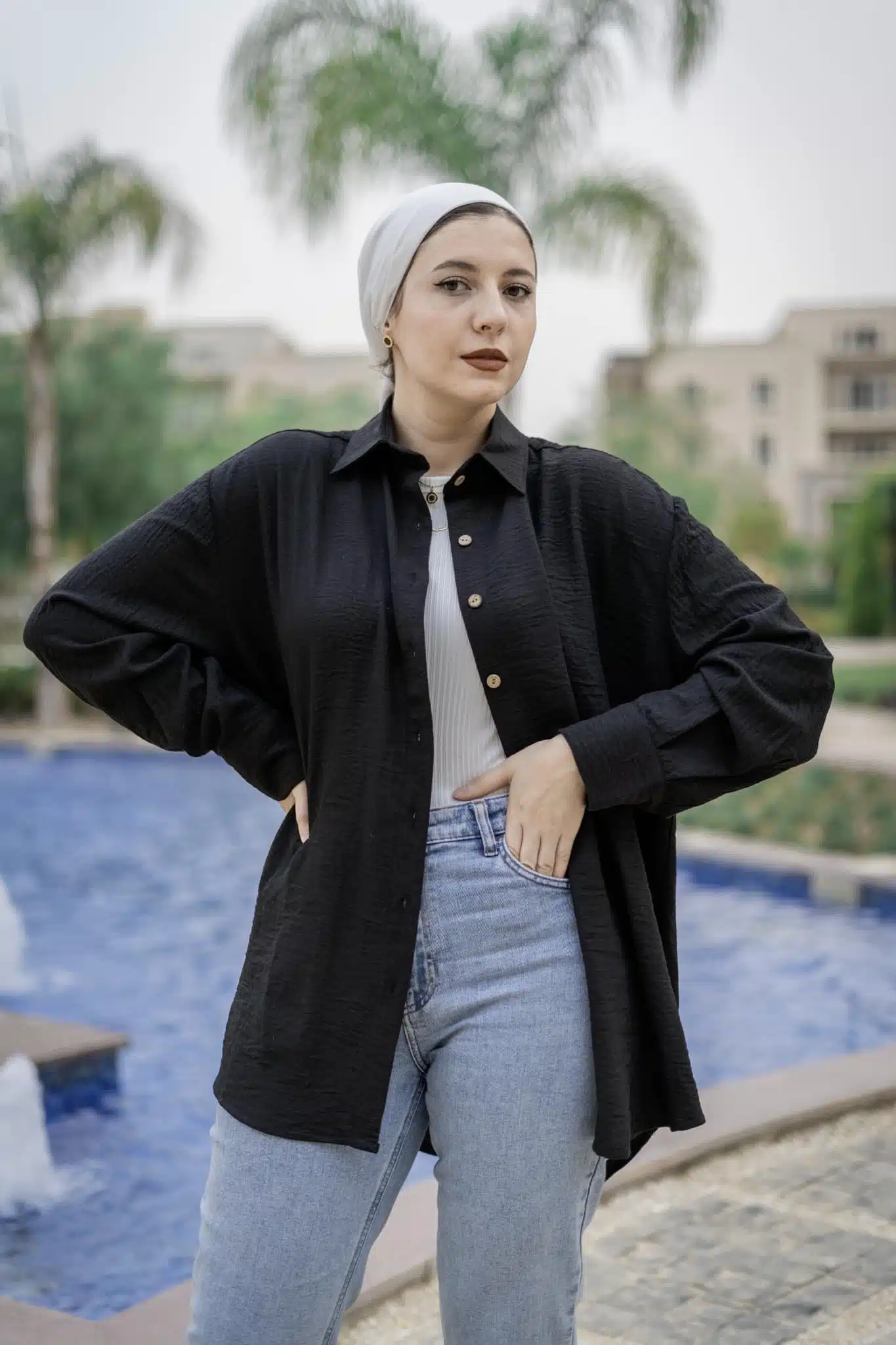 basic over sized linen shirt 1 black linen shirt basic