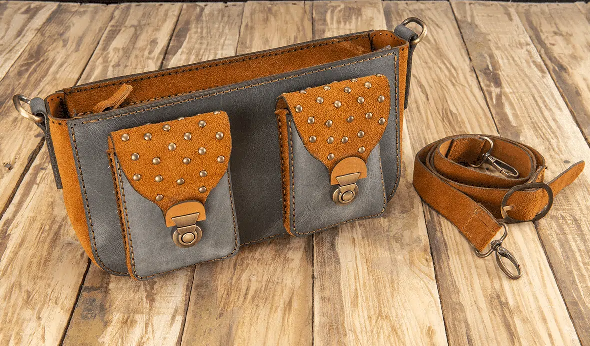 Gray crossbody bag 1 Gray crossbody bag